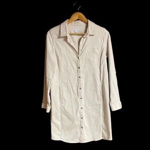 Jjill chino button up shirt dress size 6 EUC